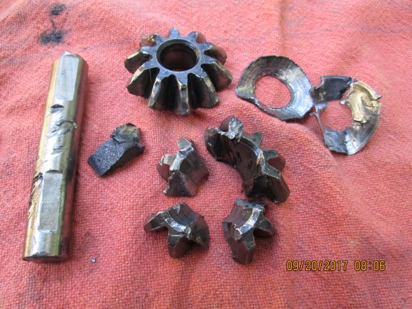 This is what happened to my rear diff. Check your front one.