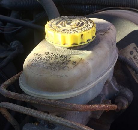 Brake Reservoir - Before Engine Degreaser.