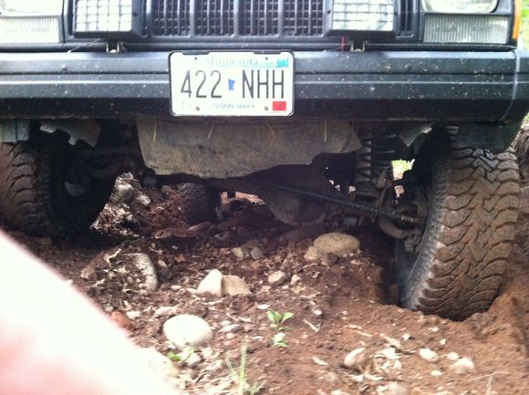 Look at that insane suspension travel!