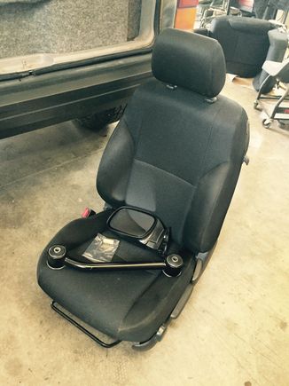 Control arms, seats, mirrors and a bolt I missed on the track bar