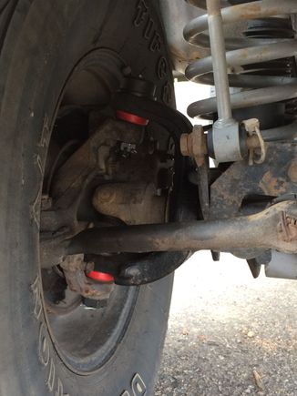 New upper and lower ball joints (Alloy Heavy Duty) passenger side.