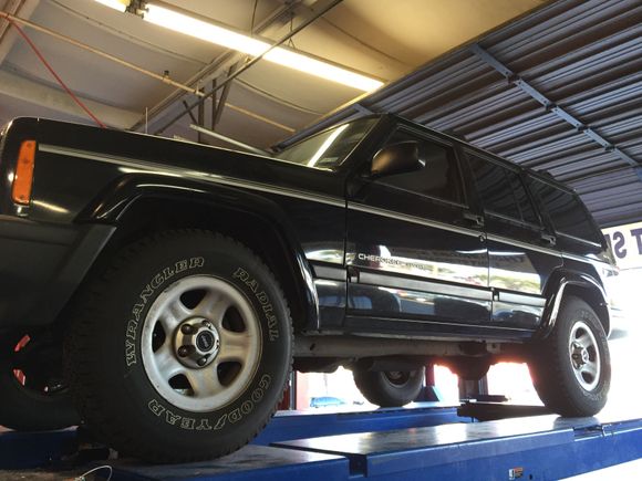 Checking out the undercarriage before I bought it.