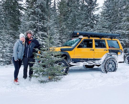 First Christmas tree hunt together 