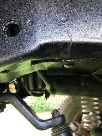 New Crack further back