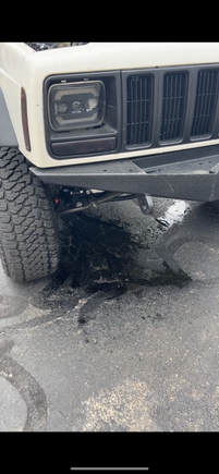 Puking coolant in the driveway 