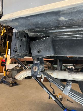 Cutting the stock shackle boxes out was pretty easy. It probably would’ve been a nightmare if my quarter panels weren’t cut and folded. 