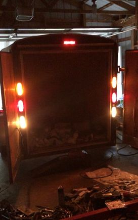 Finished, caught mid flash, all lights on!