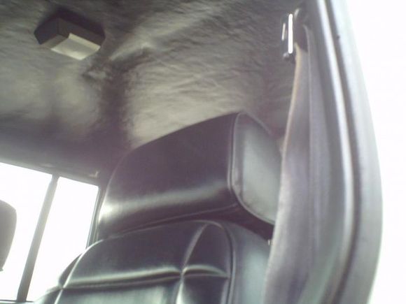 This is the front driver seat and the PO's headliner job.