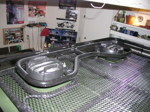 lights fold down when not in use to get into the garage