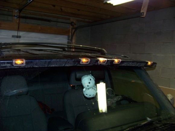 Lit up clear visor lenses