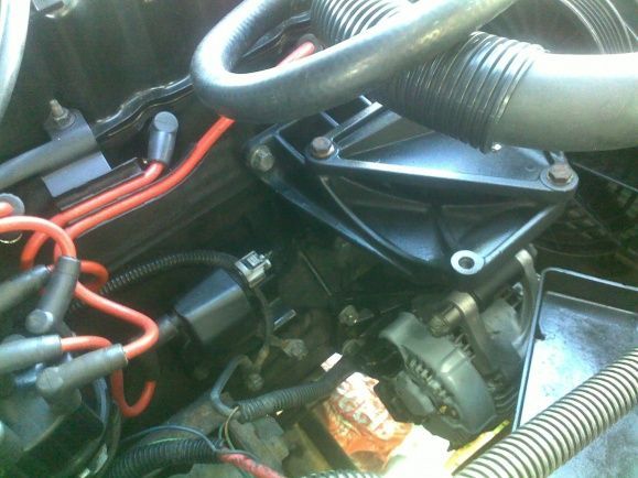 Painted all brackets and new alternator