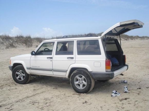Beach time! I still need to go the the Island with it's new tires.