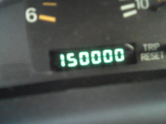 I hit 150k on my way to school! :D