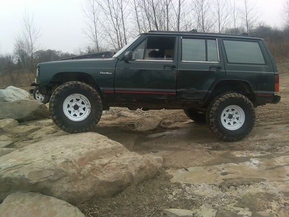 Starting to climb the Rock hill
