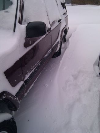 drove right through it