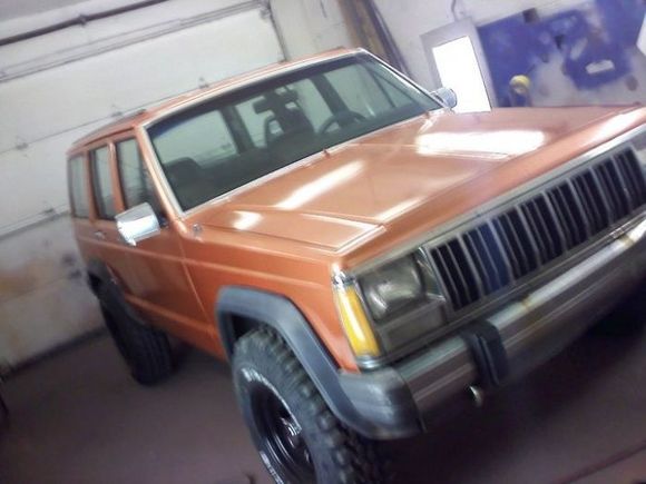 All un-taped, and looking orange!