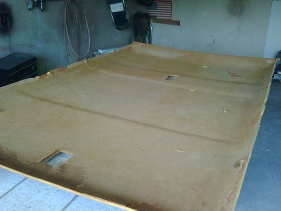 headliner board without the material