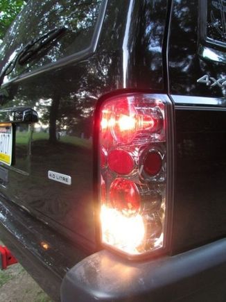 Custom Euro tail lights (lit up)