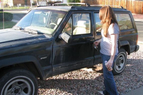 Her, my family and my boyfriend are what got me through my surgery. I was barely able to walk, but I did it to get to my Jeep.