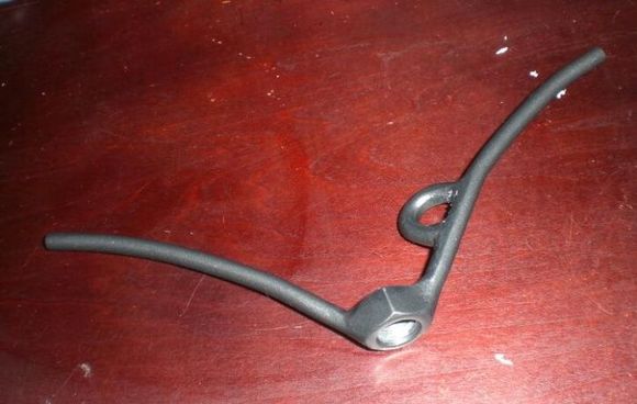 Spare tire mount "wing" nut-bottom