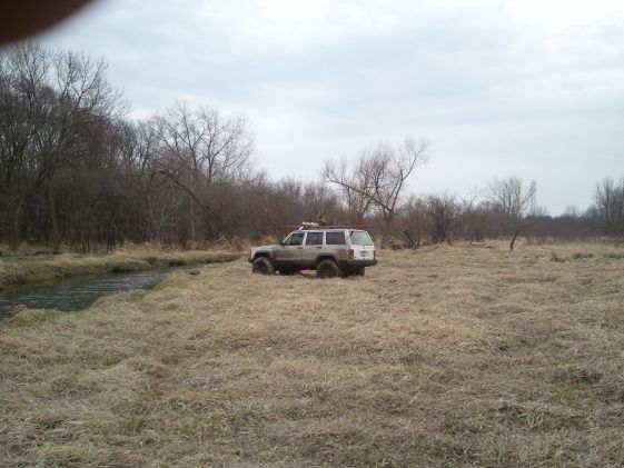 Out wheeling...despite how flat that field looks it is a minefield of very deep ruts all grown over with grass.