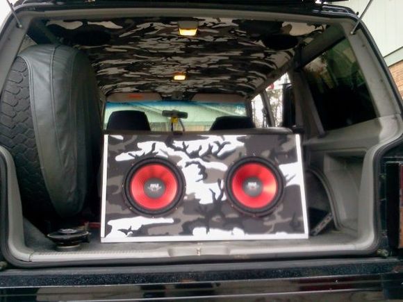 Custom Subwoofer enclosure to match headliner