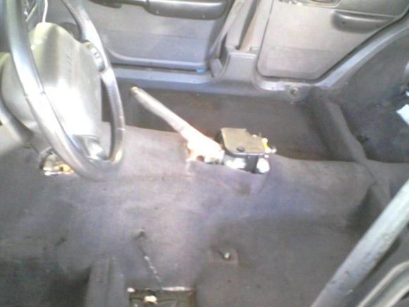 Pulled out my old seats. Only the passenger seat was still good. Took the center counsel apart and put the small stuff in the dishwasher. Scrubbed the carpet with foam cleaner.