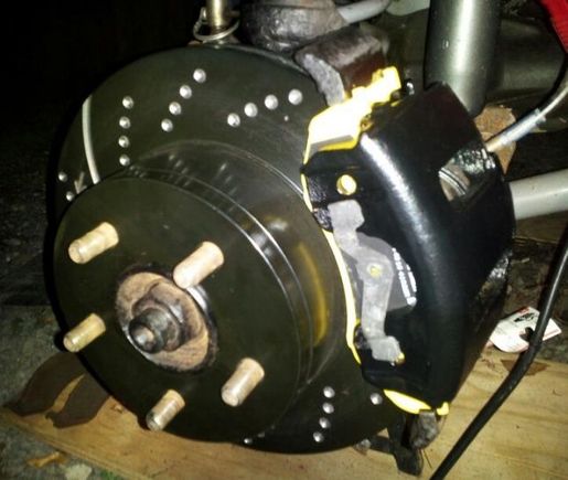 EBC sport rotors &amp; yellow stuff pads - drivers side