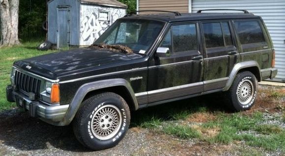 She got pretty nasty looking from sitting so long under those trees. A few of her tires were flat when I first checked her out, but they are holding air still :)