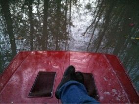 Me on the top in the middle of Lake Go-Be-Gone