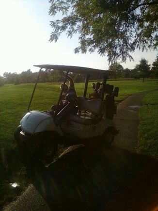 offroading in the golf cart again
