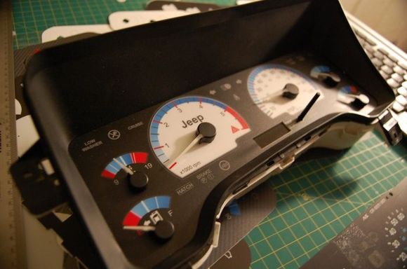 Our near completion gauge cluster.