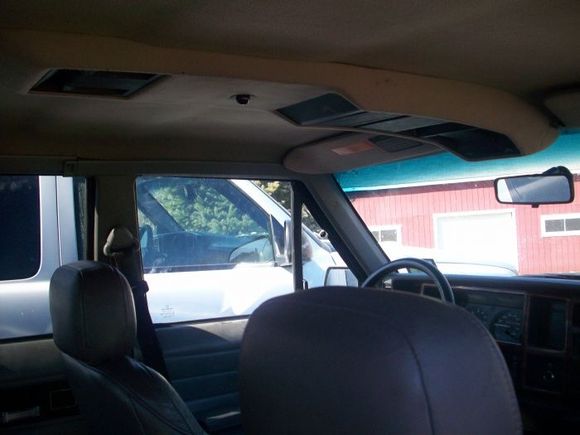 Overhead console.