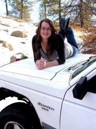 Up in the park to take Christmas pictures.
