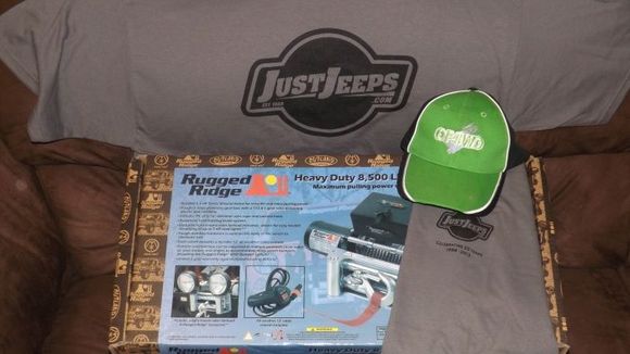 My new winch and shirt.. Woohoo!