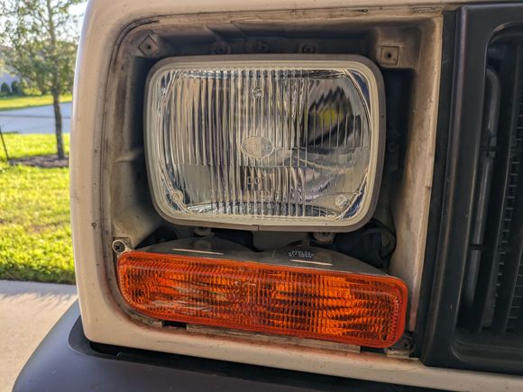 New LED headlight & turn signal installed.