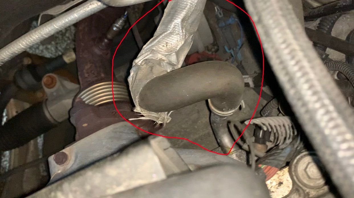 What is the name of this hose behind the engine? (pictures included