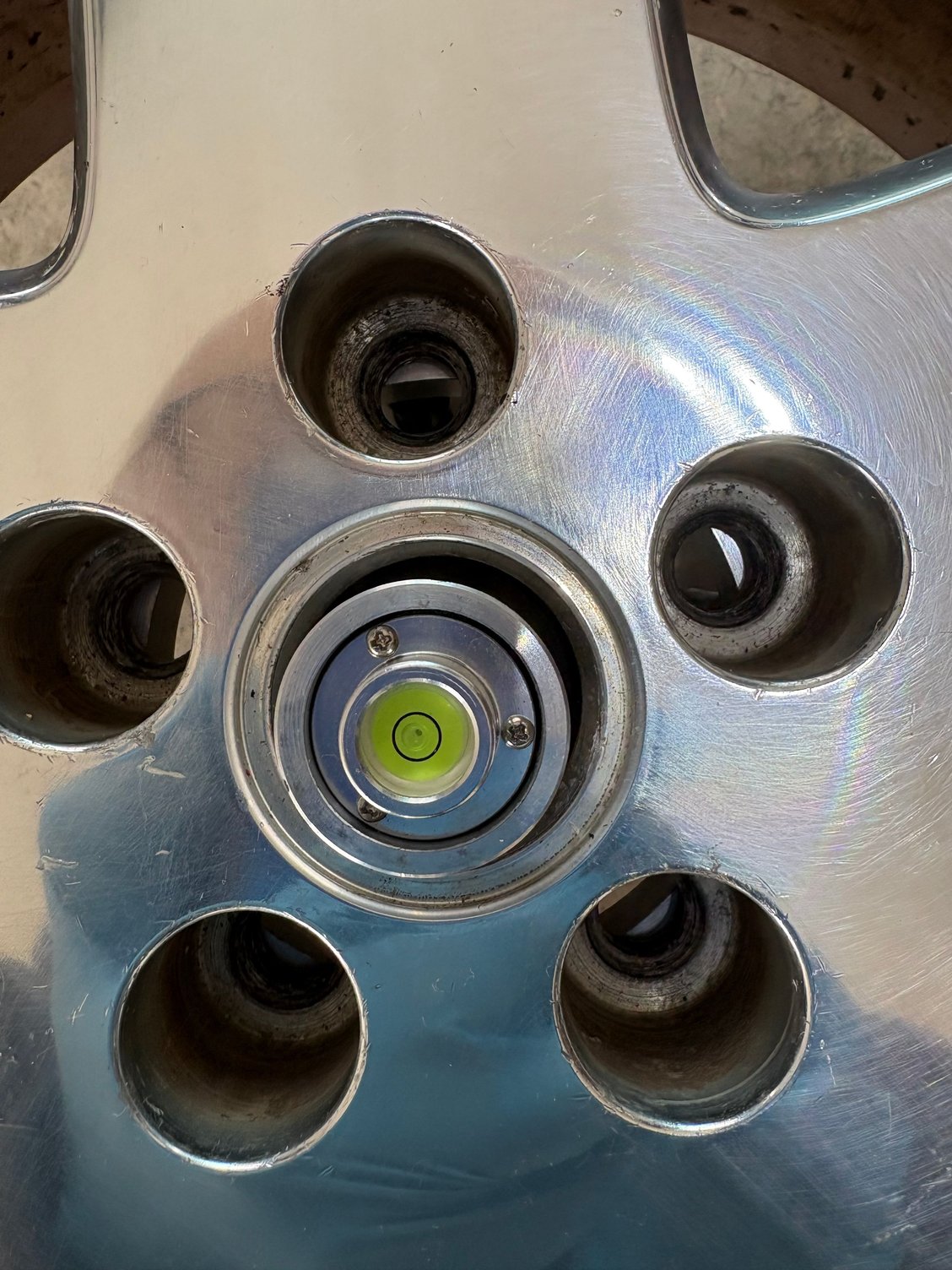 Bubble in the middle of the black ring only took 3/4 of an oz. 