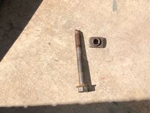 The old cage nut and frame bolt are out!!