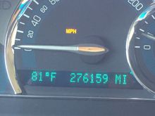 Oldblue showing its mileage 