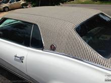 Maybe I can find a quart of houndstooth vinyl roof paint, like on this Cougar! 
