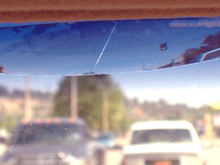 These are photos of a LightinSight , a vinyl lens that sticks to the windshield, our member Lucky sent me his when he sold his HHR.