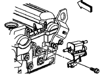 That bolt holds the bracket to the cylinder head, why unbolt it , the valve can be removed from the bracket fairly easily 
