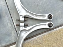 These are the control arms I removed from my 2011 today.  Right bushing was worse than the left bushing.  Right ball joint was worn out.  These were in my 2011 for 2.5 years.  
