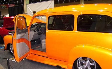 48 Chevy Suburban with HHR dash, interesting size comparison