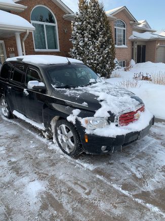 The BlackSwan backed into position 