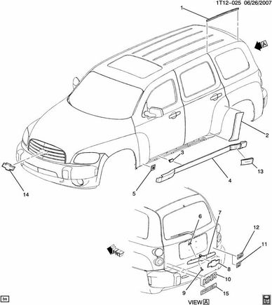 I found this schematic it shows #1 pointing to the strip in question 