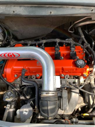 New powder coated valve cover, installed 