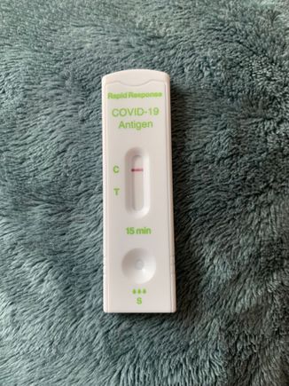 Took my Covid test today, here’s the results, negative!! Yay!! 