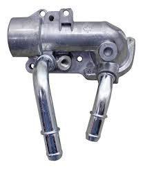 To get the bolt out from between the heater lines, you must remove the coolant temperature sensor, this photo is upside down 